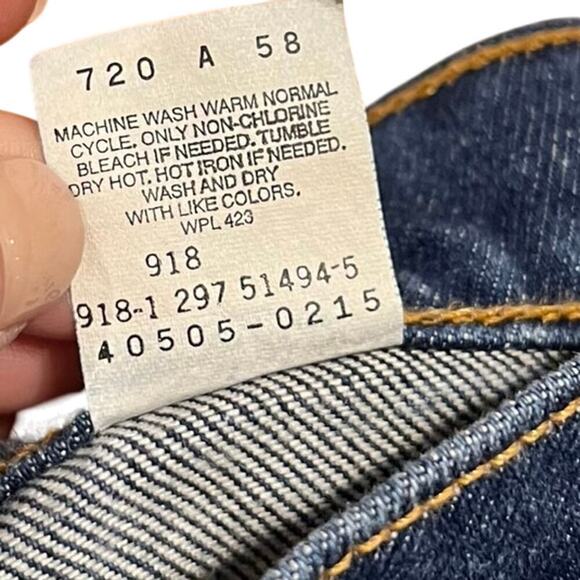 Vtg Levis 505 Denim Jeans Orange Tab Dark Wash Regular Fit USA Men’s Size 34x34 - Picture 8 of 8